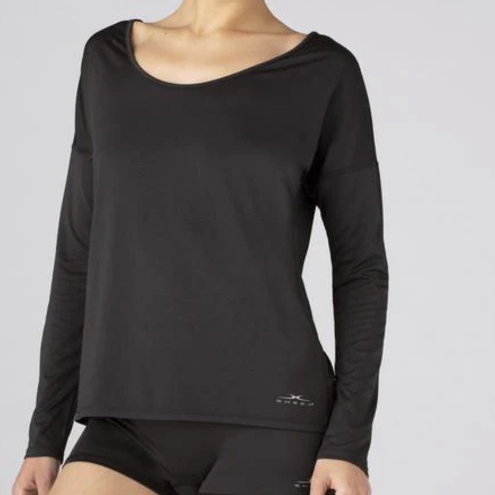 ⭐️NWT! SHEEX Women's Open Back Long Sleeve Tee, size M